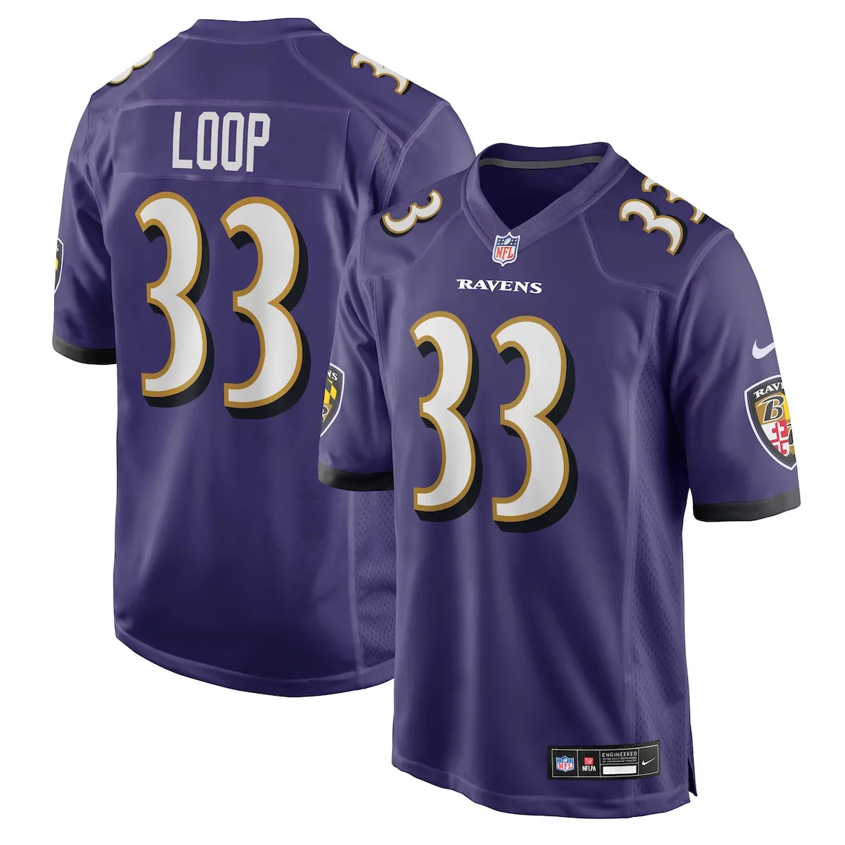 baltimore ravens tyler linderbaum purple player game jersey 5zu