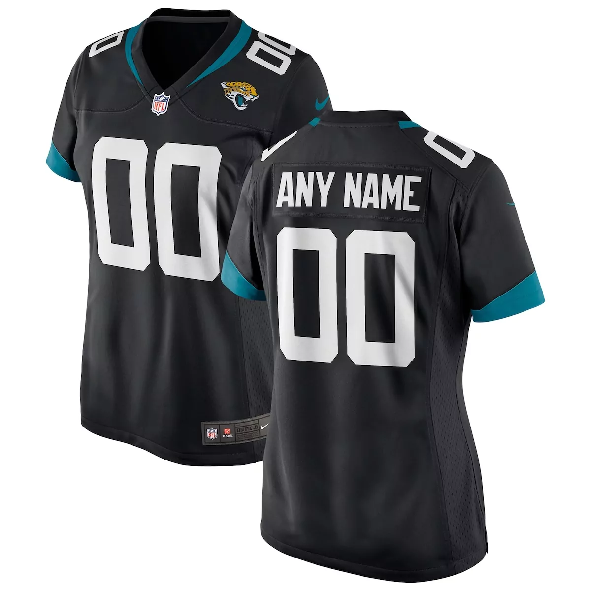 black jacksonville jaguars custom jersey i05