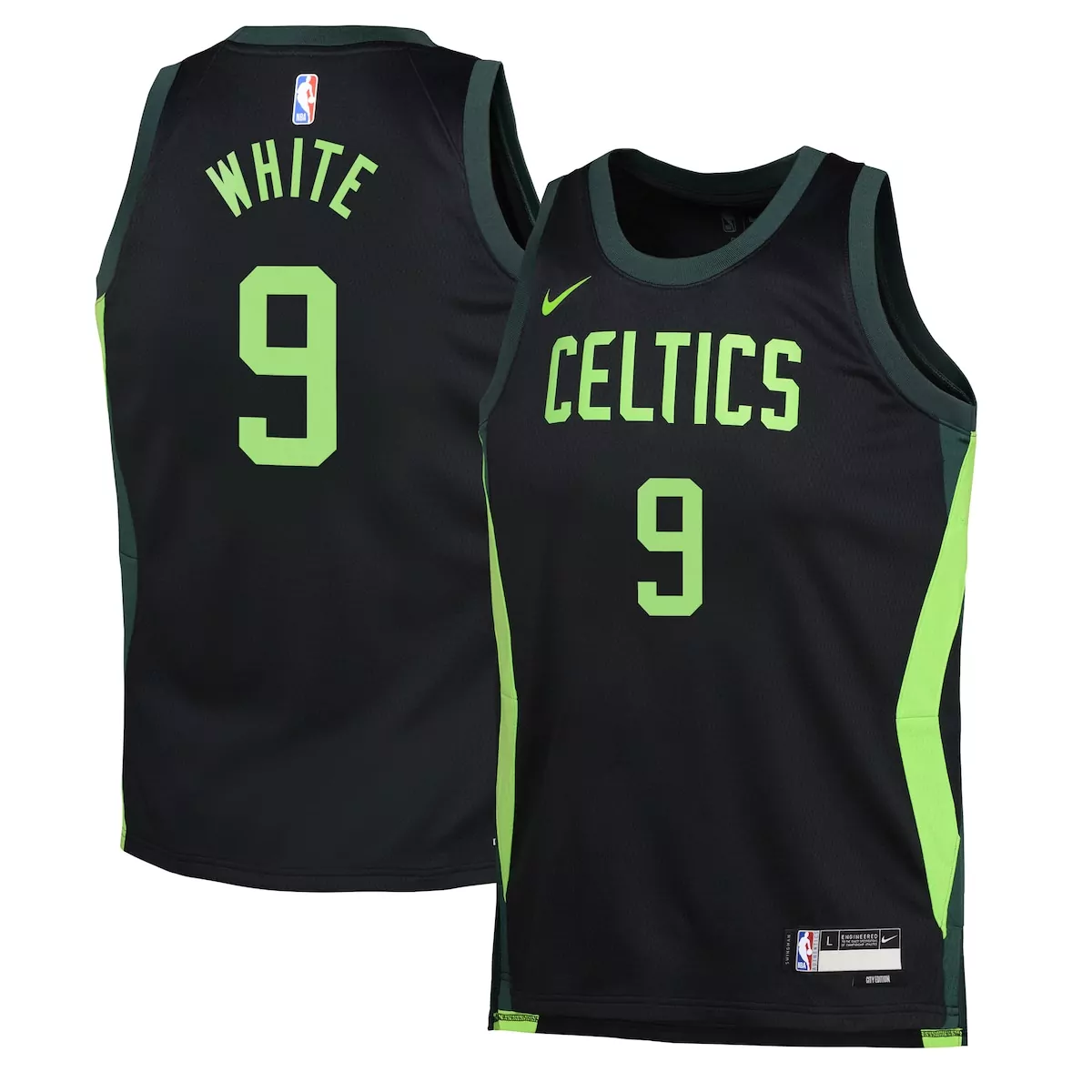 boston celtics city edition jersey 2024 black derrick white