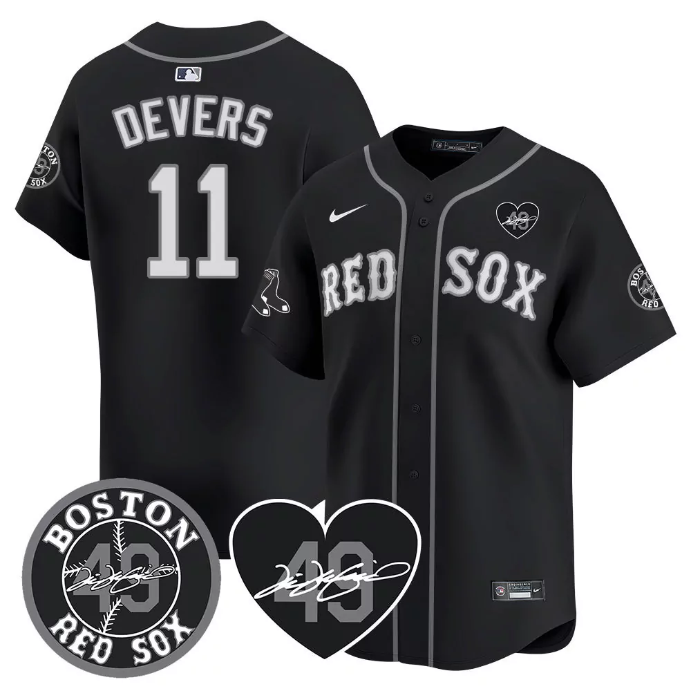 boston red sox 11 devers black gold jersey tim wakefield patch vapor premier limited all stitched