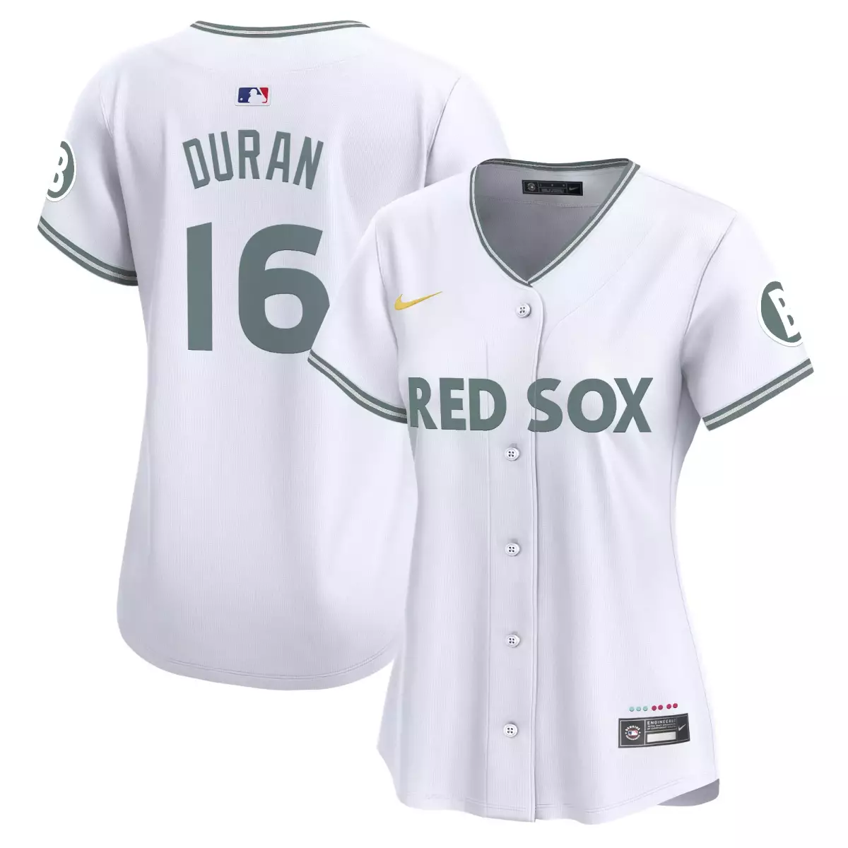 boston red sox 16 duran white jersey 2025 city connect vapor premier limited all stitched 24w