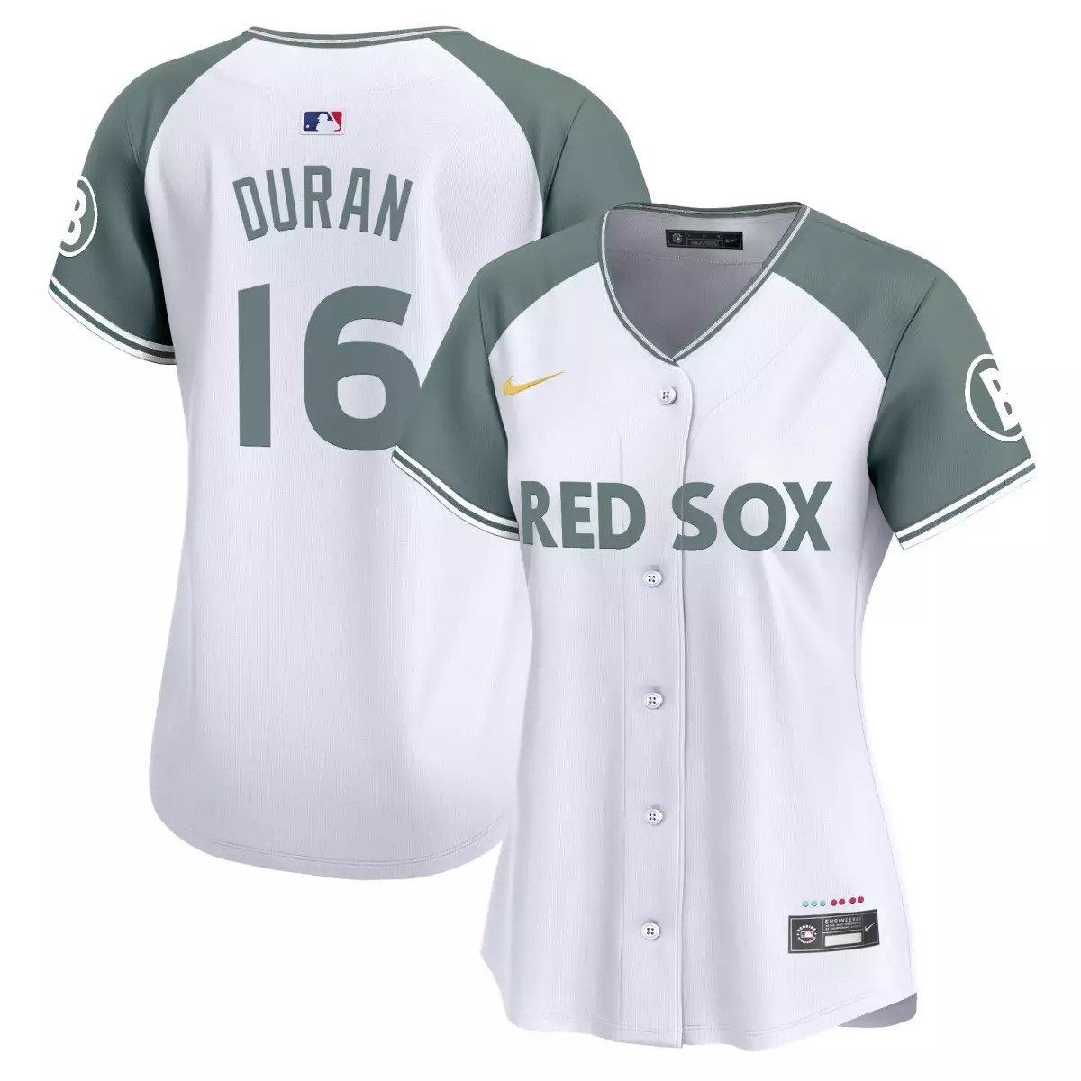 boston red sox 16 duran white jersey 2025 city connect vapor premier limited all stitched 24w