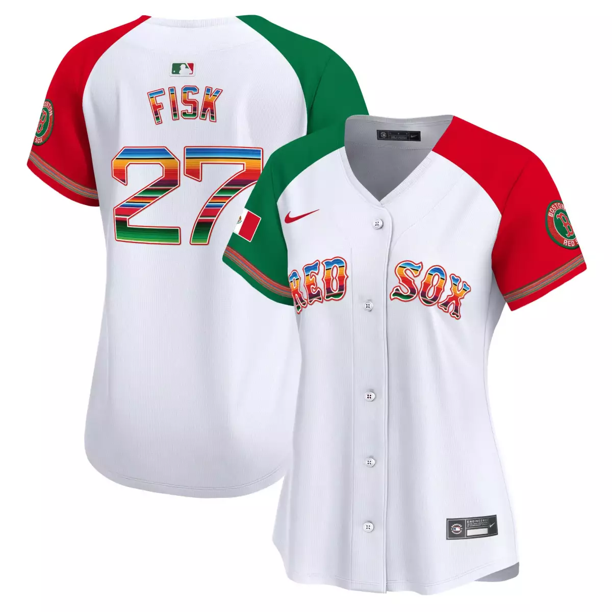 boston red sox 27 fisk white jersey mexico vapor premier limited all stitched yol