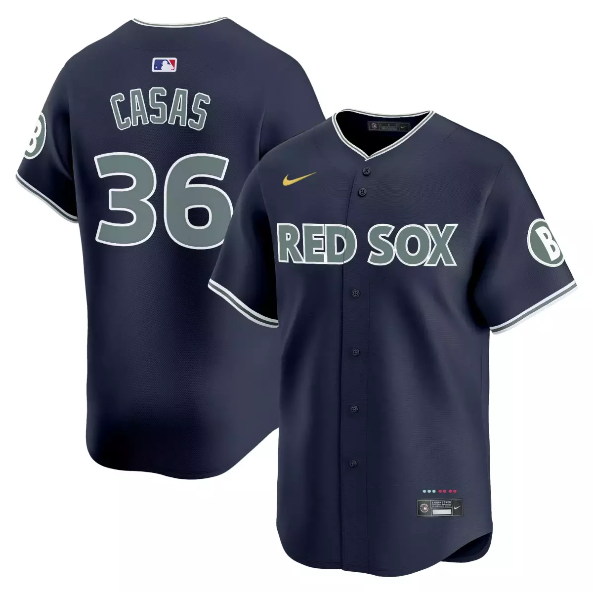 boston red sox 36 casas navy jersey 2025 city connect vapor premier limited all stitched 1e2