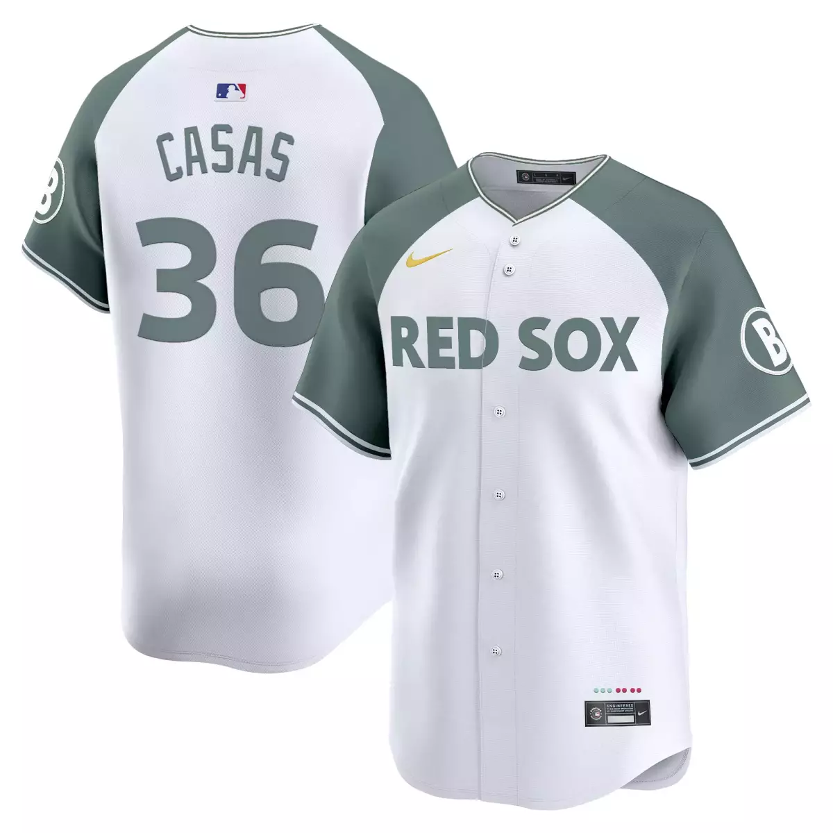 boston red sox 36 casas white jersey 2025 city connect vapor premier limited all stitched cud