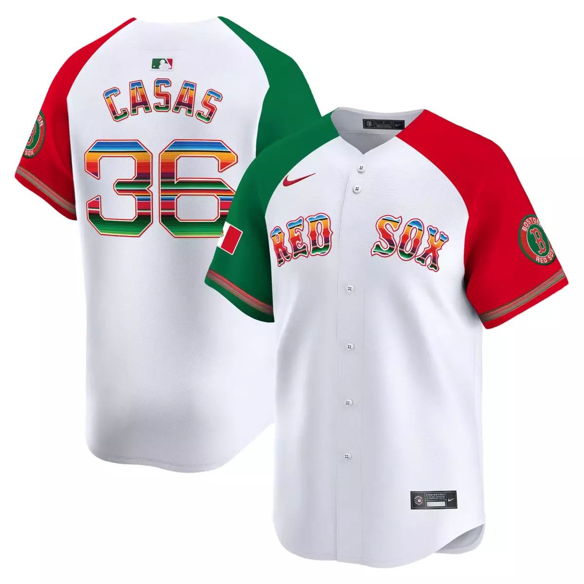boston red sox 36 casas white jersey mexico vapor premier limited all stitched 9eg