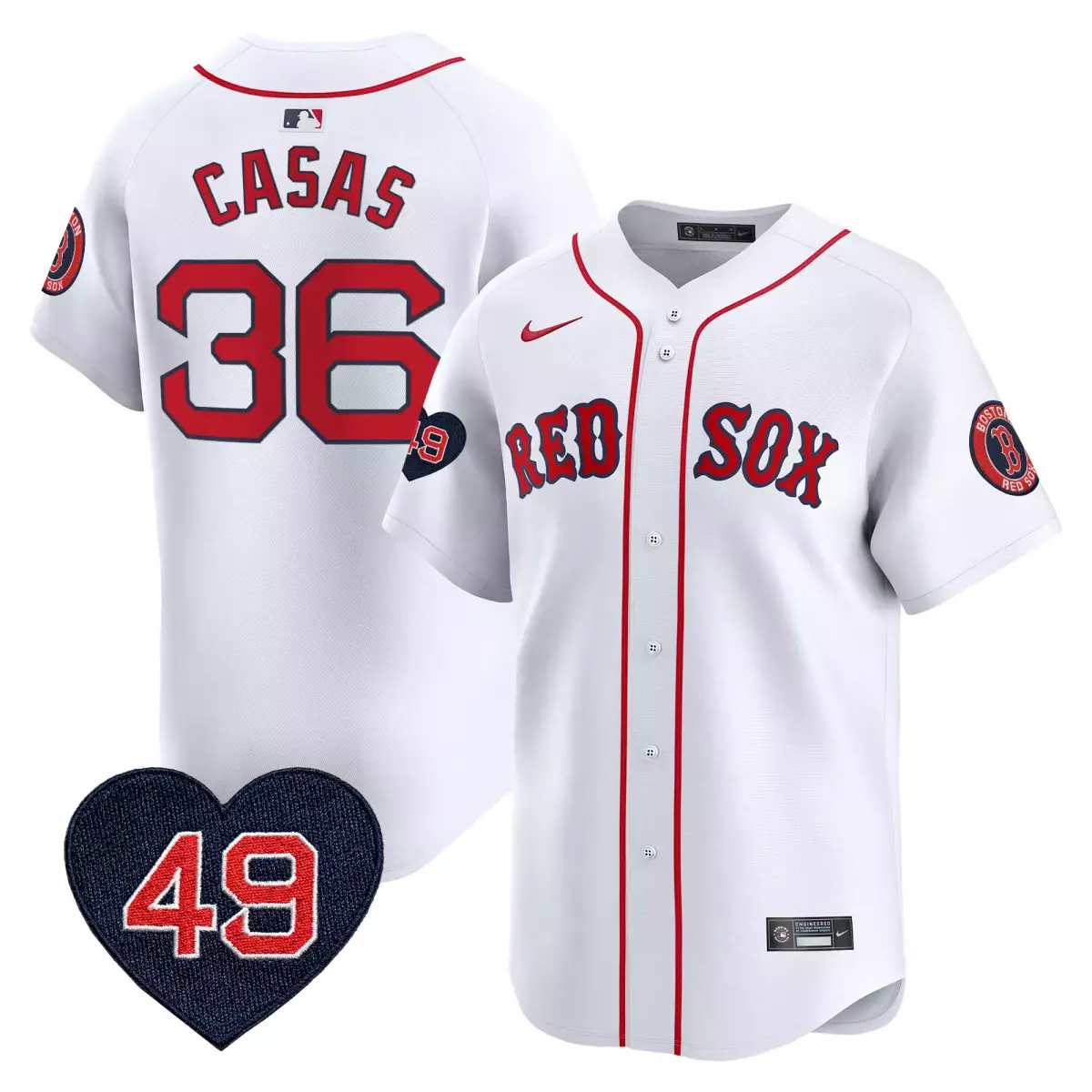 boston red sox 36 casas white gold jersey tim wakefield patch vapor premier limited all stitched