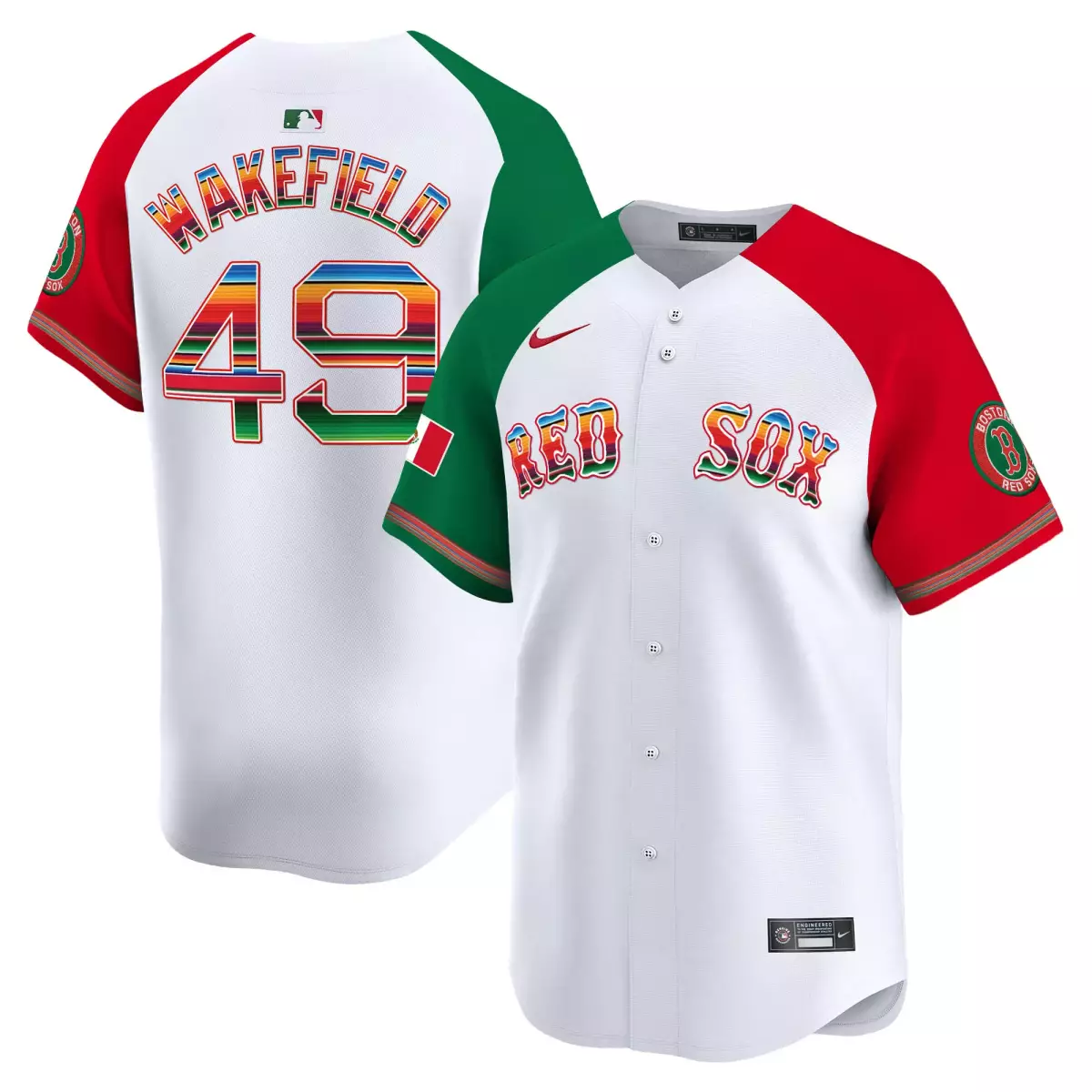 boston red sox 49 wakefield white jersey mexico vapor premier limited all stitched sry