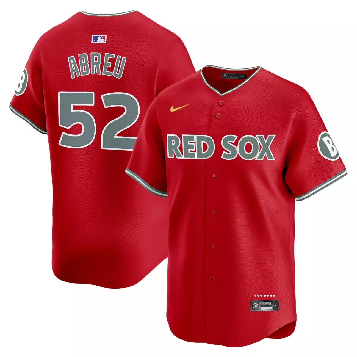 boston red sox 52 abreu green jersey 2025 city connect vapor premier limited all stitched r7d
