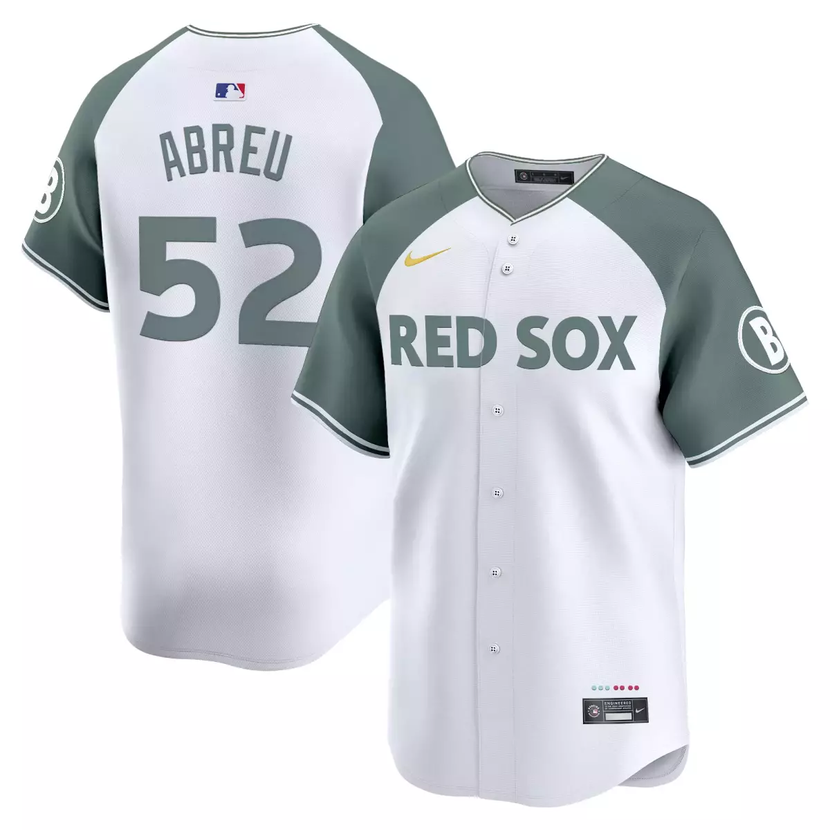 boston red sox 52 abreu white jersey 2025 city connect vapor premier limited all stitched 50i