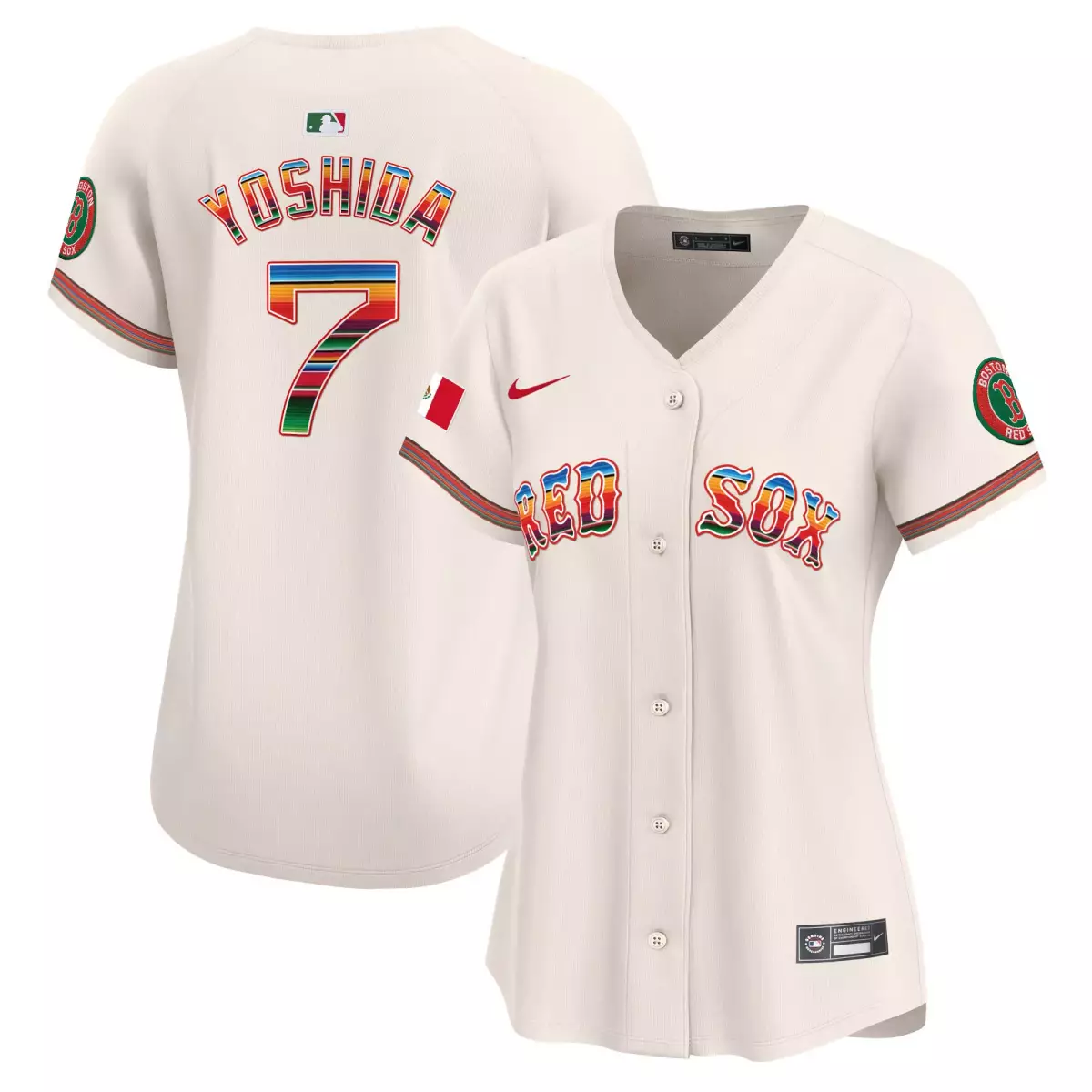 boston red sox 7 yoshida cream jersey mexico vapor premier limited all stitched e2a