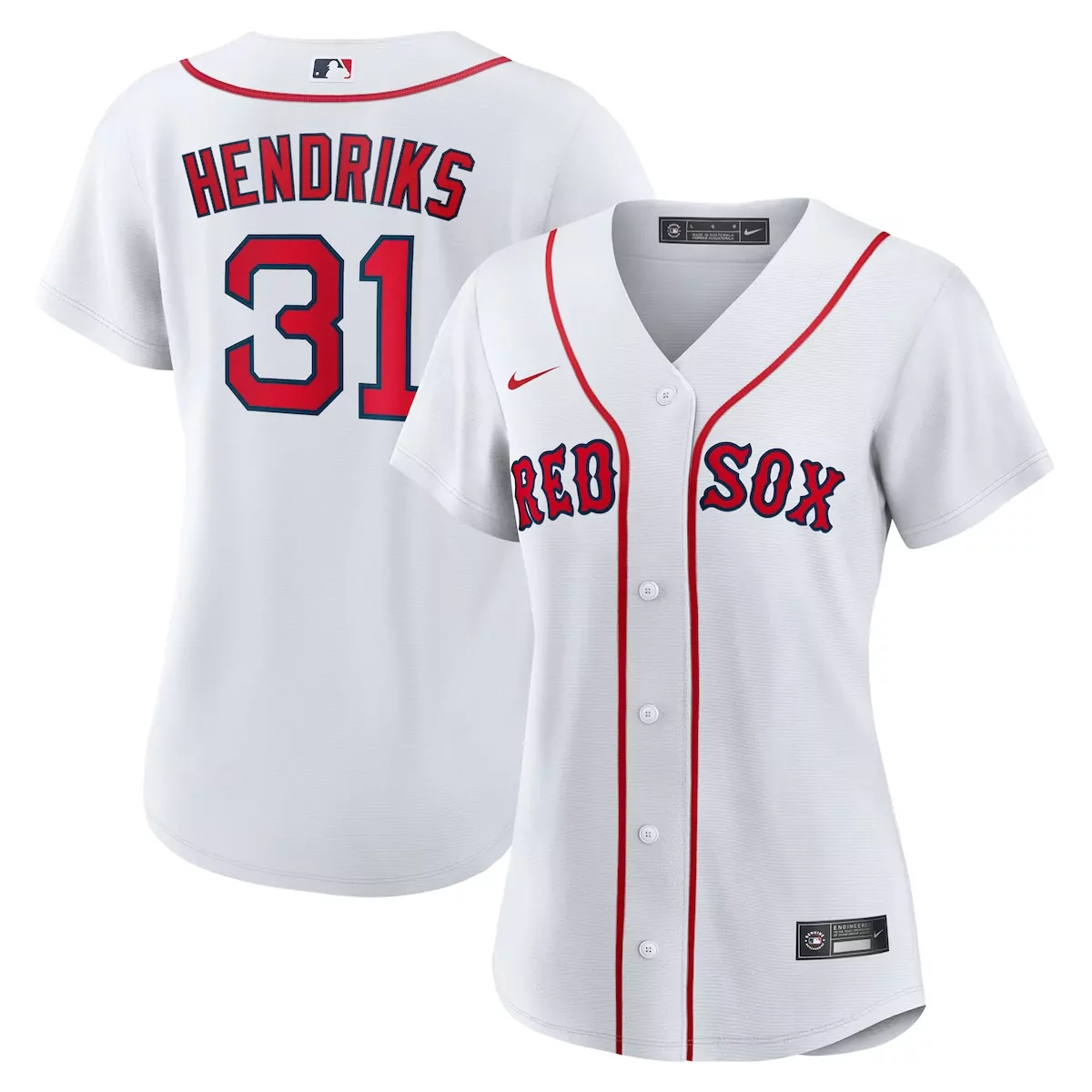 boston red sox liam hendriks white home jersey gca