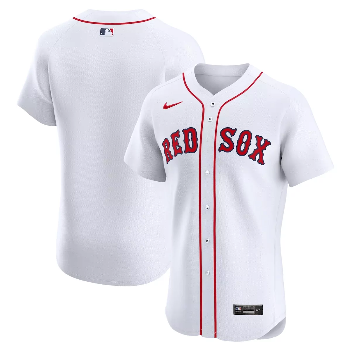 boston red sox white home blank jersey