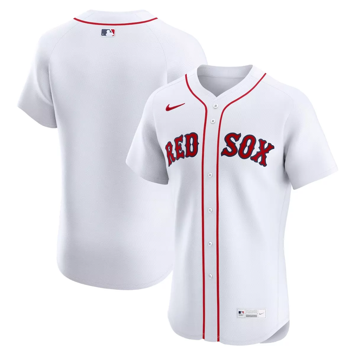 boston red sox white home blank jersey