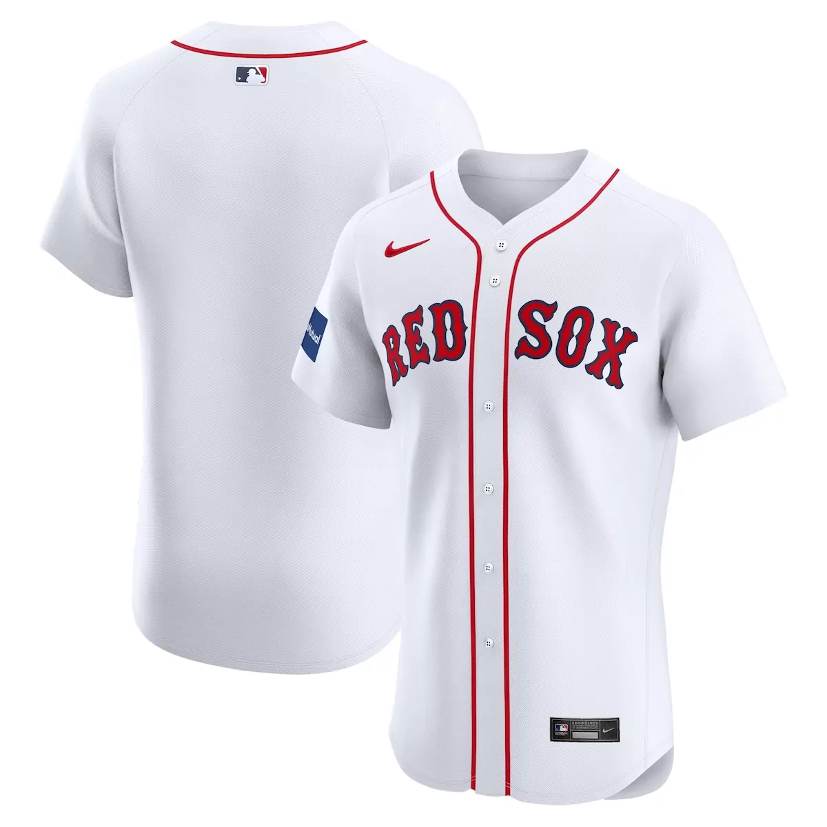boston red sox white home elite patch jersey erk