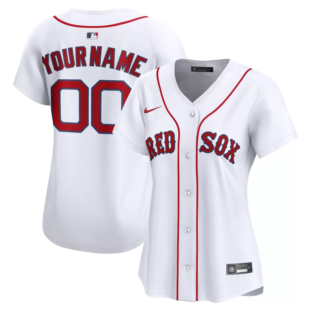 boston red sox white home limited custom jersey tst