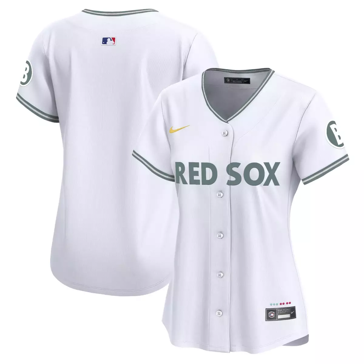 boston red sox white home sponsor patch elite jersey