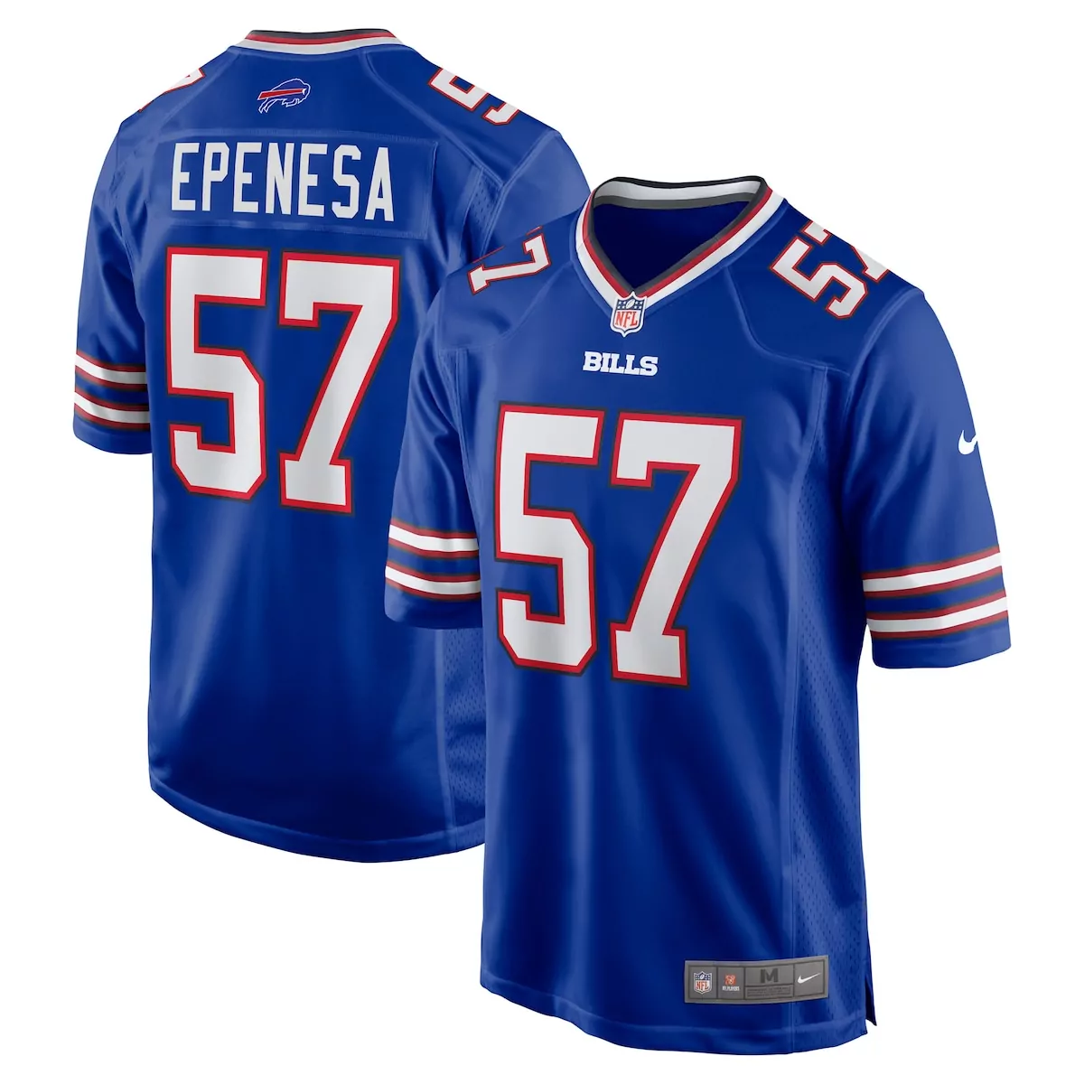 buffalo bills a j epenesa royal game player jersey