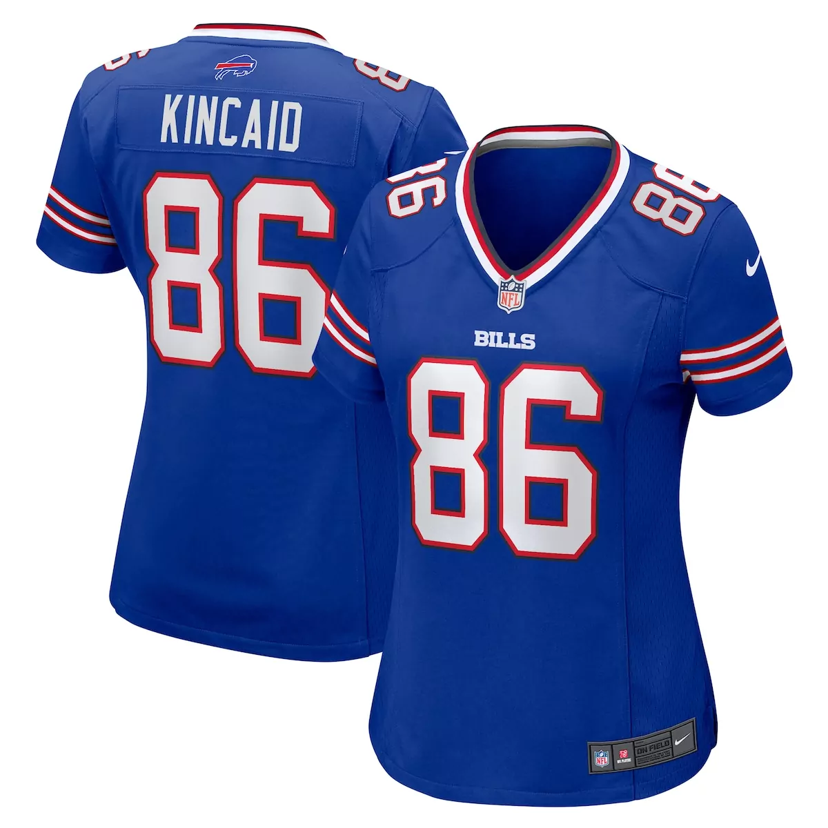 buffalo bills dalton kincaid red alternate game jersey tda
