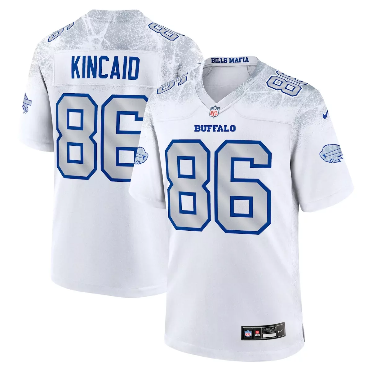 buffalo bills dalton kincaid white 2025 rivalries collection game jersey lm3