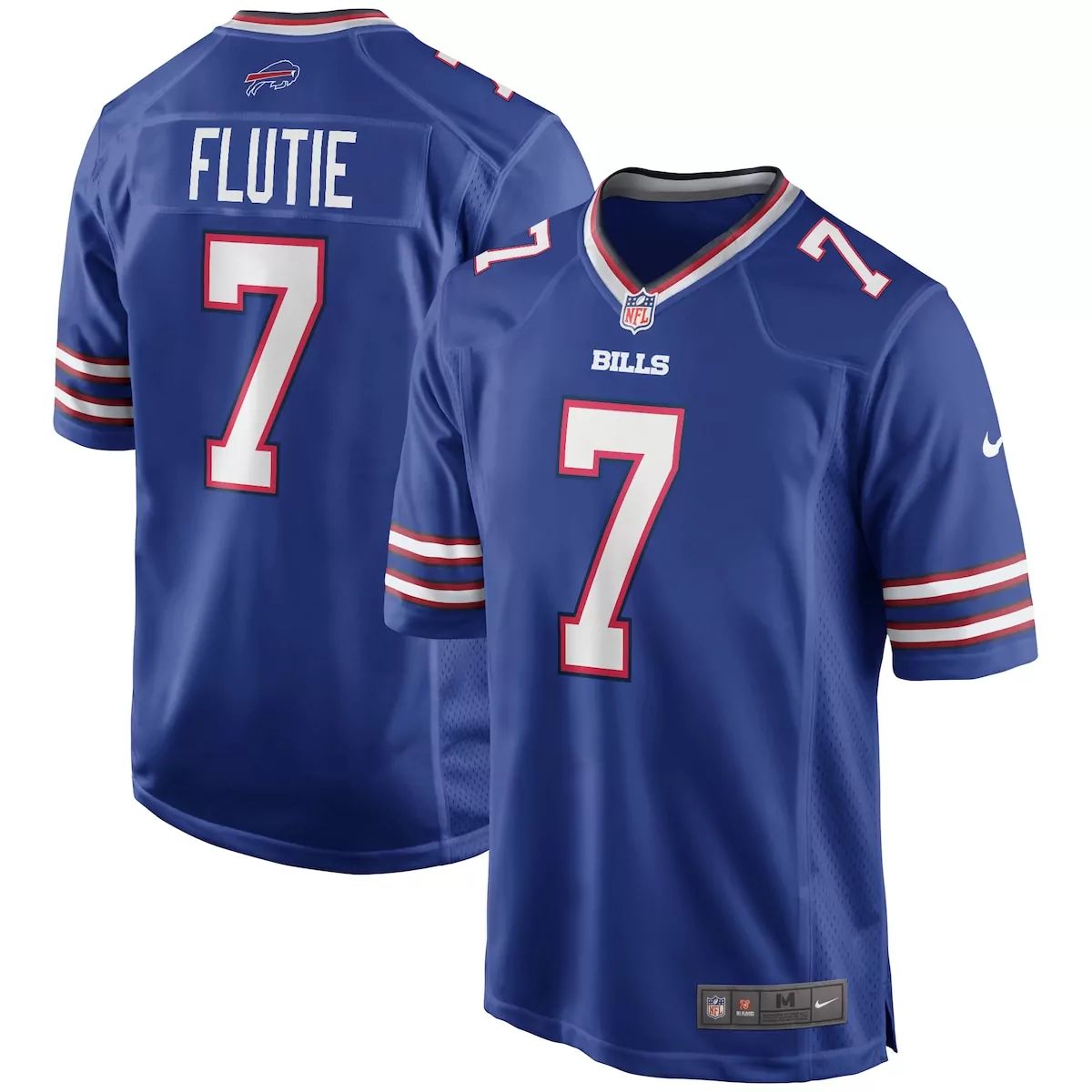 buffalo bills doug flutie royal game retired player jersey 4dv