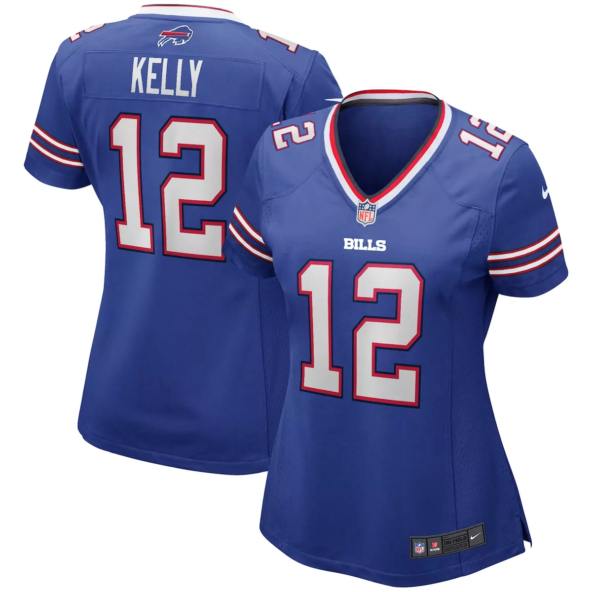 buffalo bills jim kelly royal game retired player jersey q28