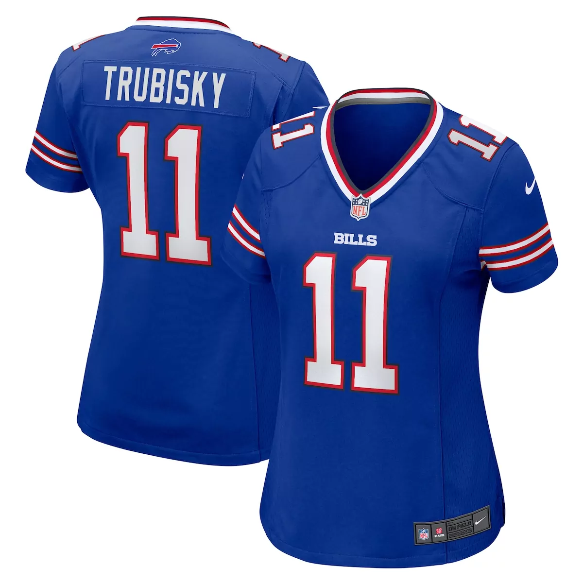 buffalo bills mitchell trubisky royal game jersey 15e