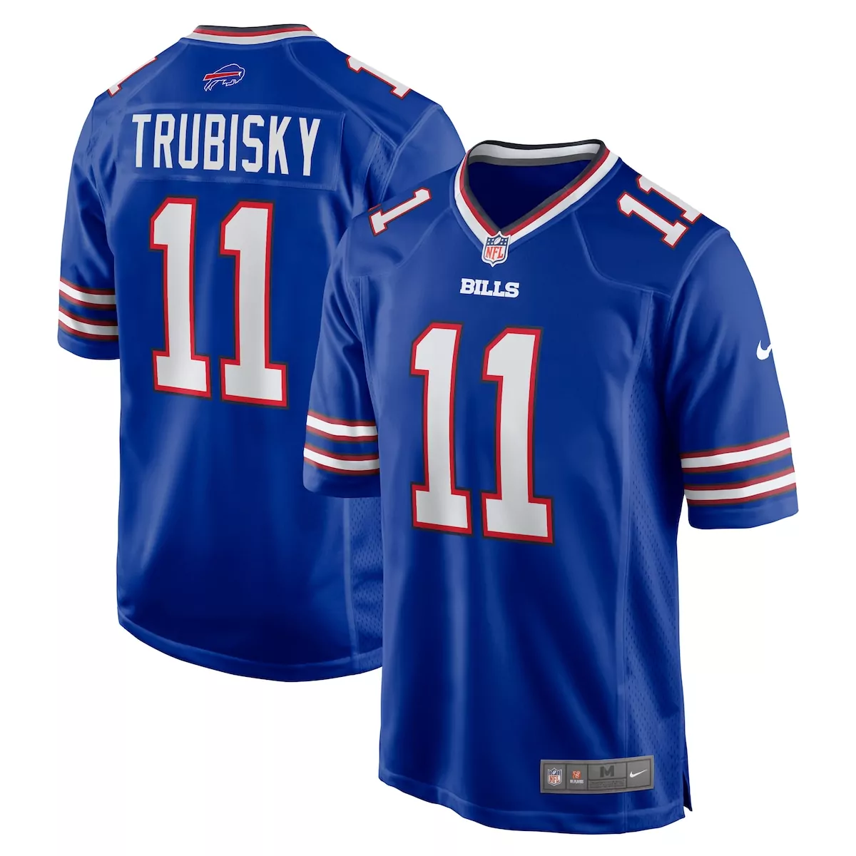 buffalo bills mitchell trubisky royal game jersey 15e