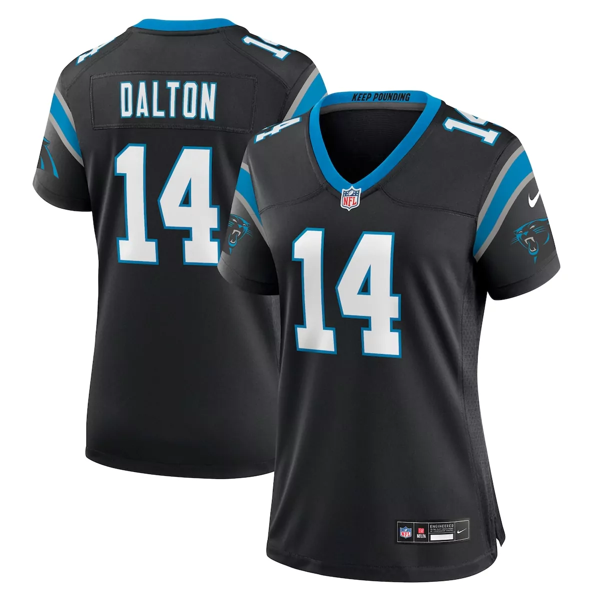 carolina panthers andy dalton black team game jersey nx5