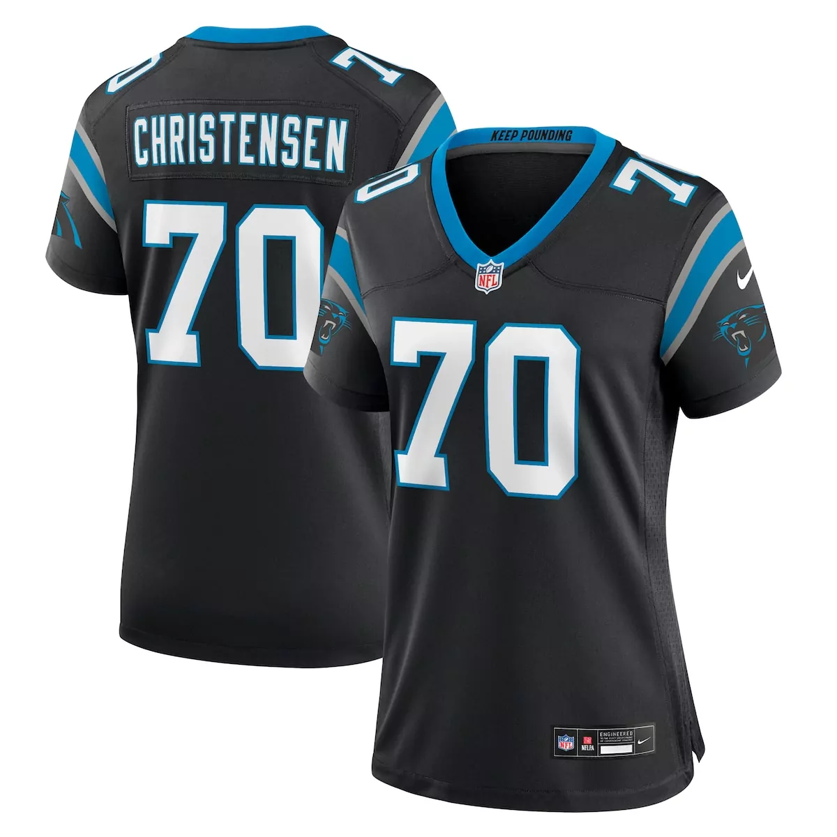 carolina panthers brady christensen black team game jersey 7b8
