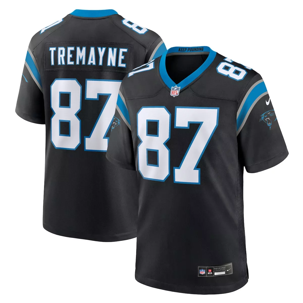 carolina panthers brycen tremayne black team game jersey 8jo