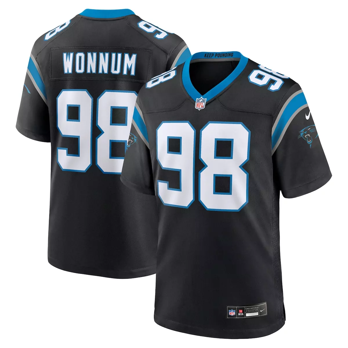 carolina panthers white fan jersey