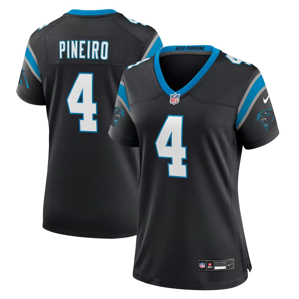 carolina panthers dj johnson black game jersey 4t3