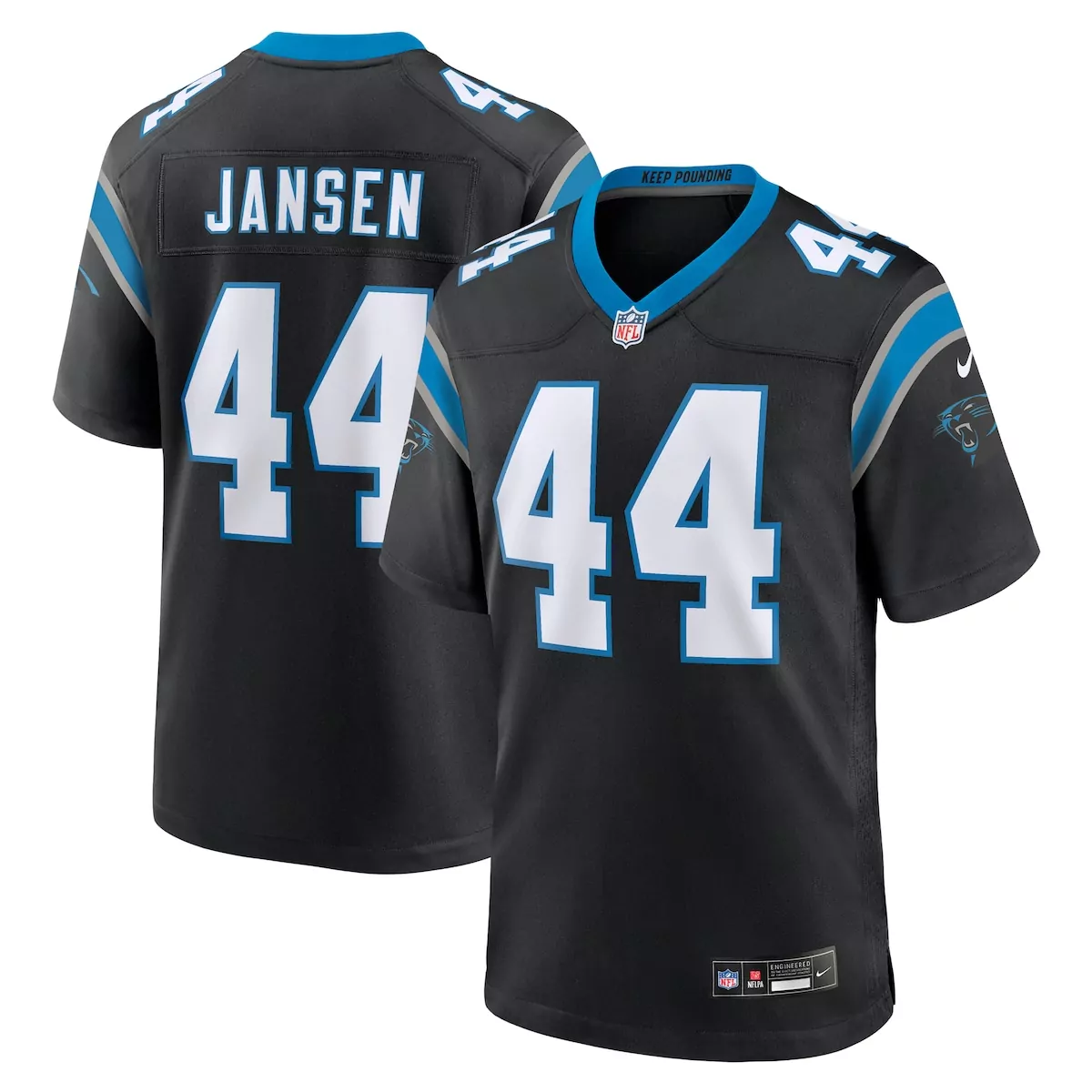 carolina panthers hunter renfrow black team game jersey 1v9