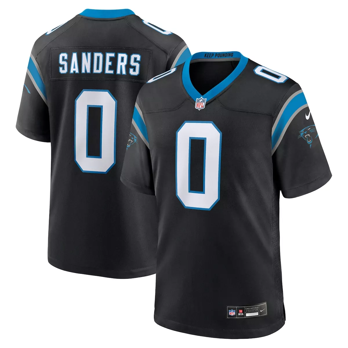 carolina panthers james mitchell black team game jersey i4k