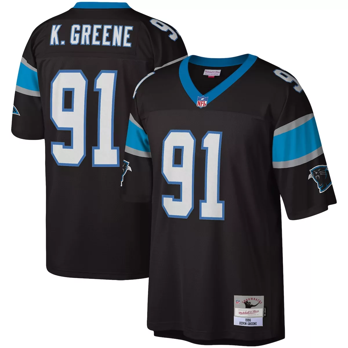 carolina panthers julius peppers black retired player game jersey x9h