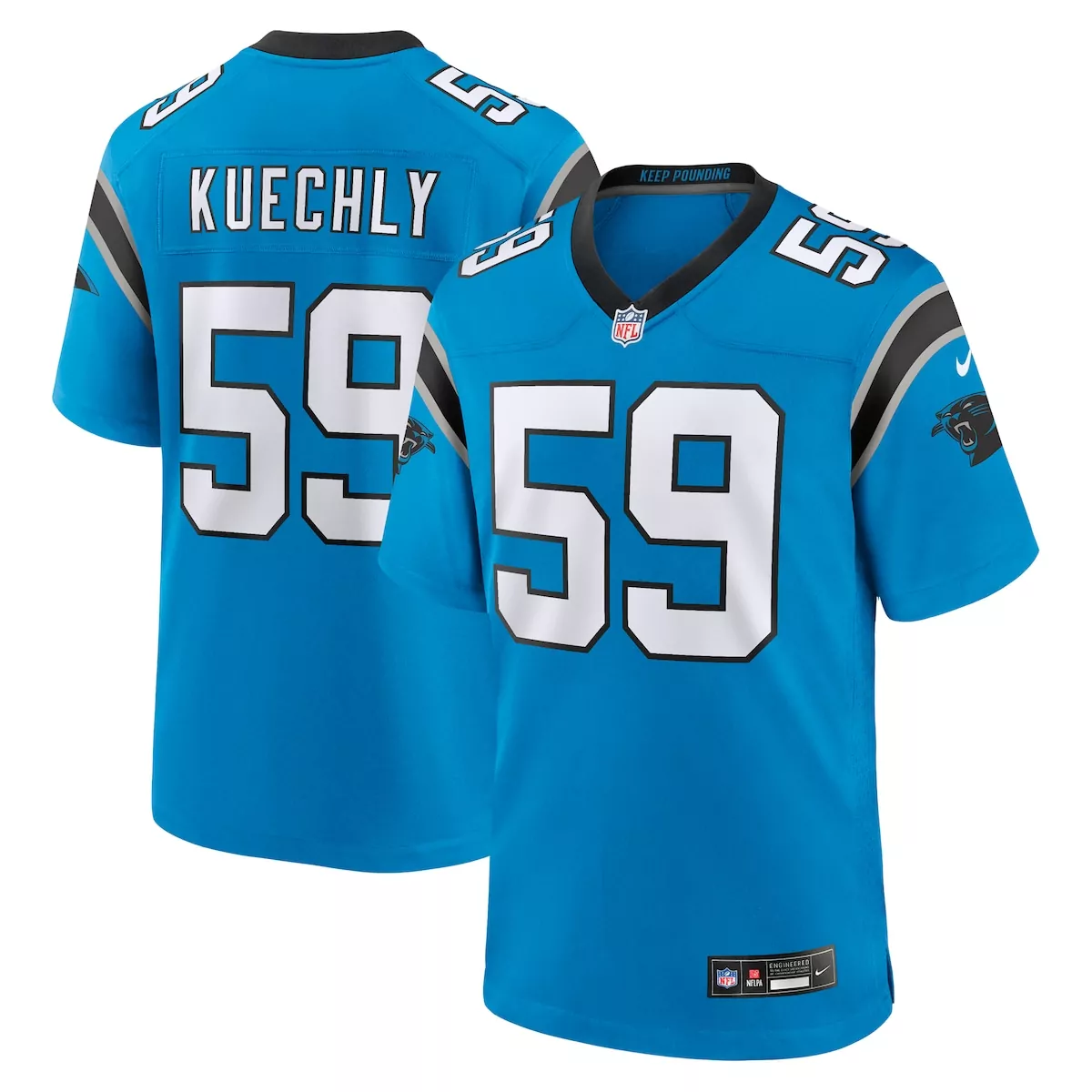 carolina panthers labryan ray black team game jersey viu