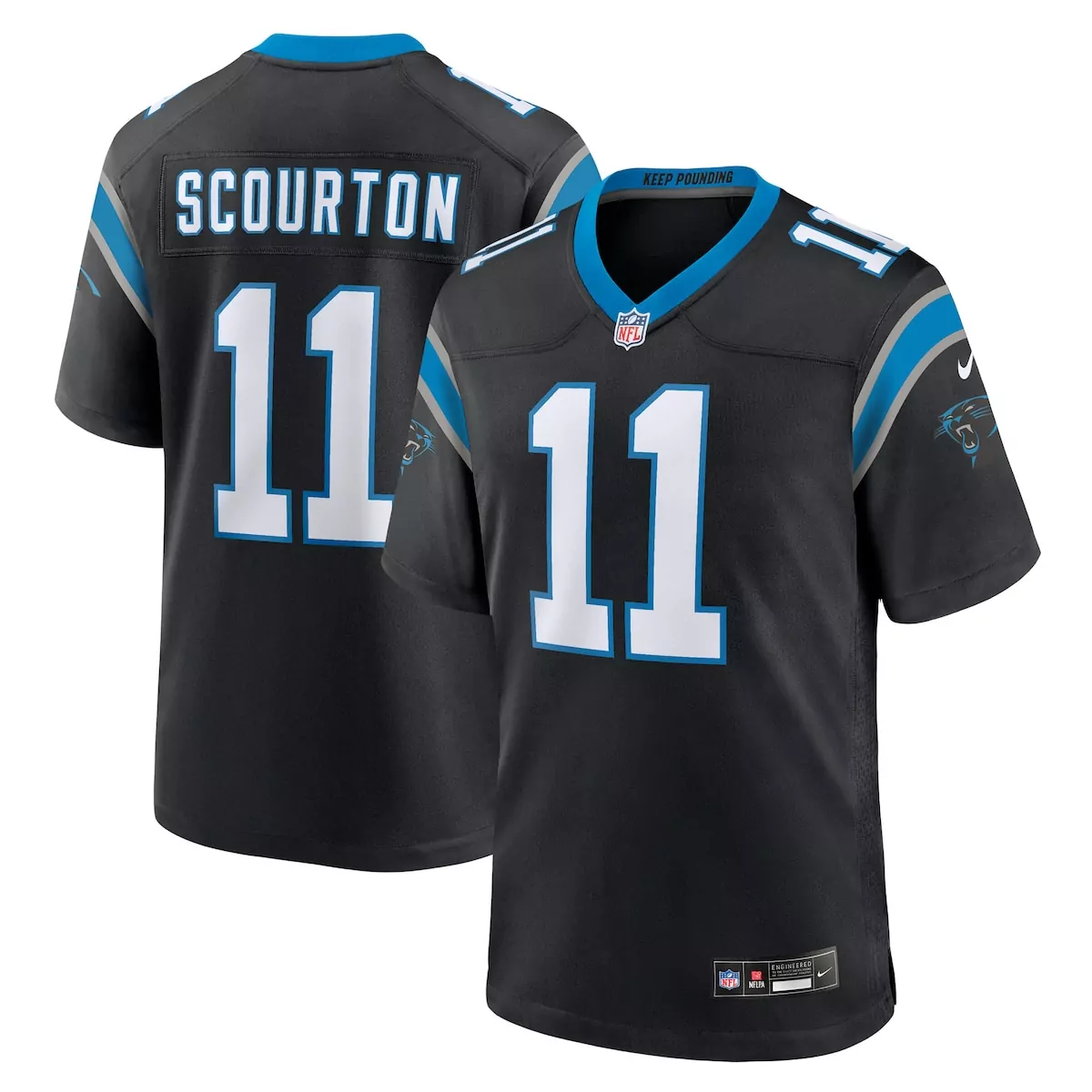 carolina panthers muhsin muhammad black retired player jersey