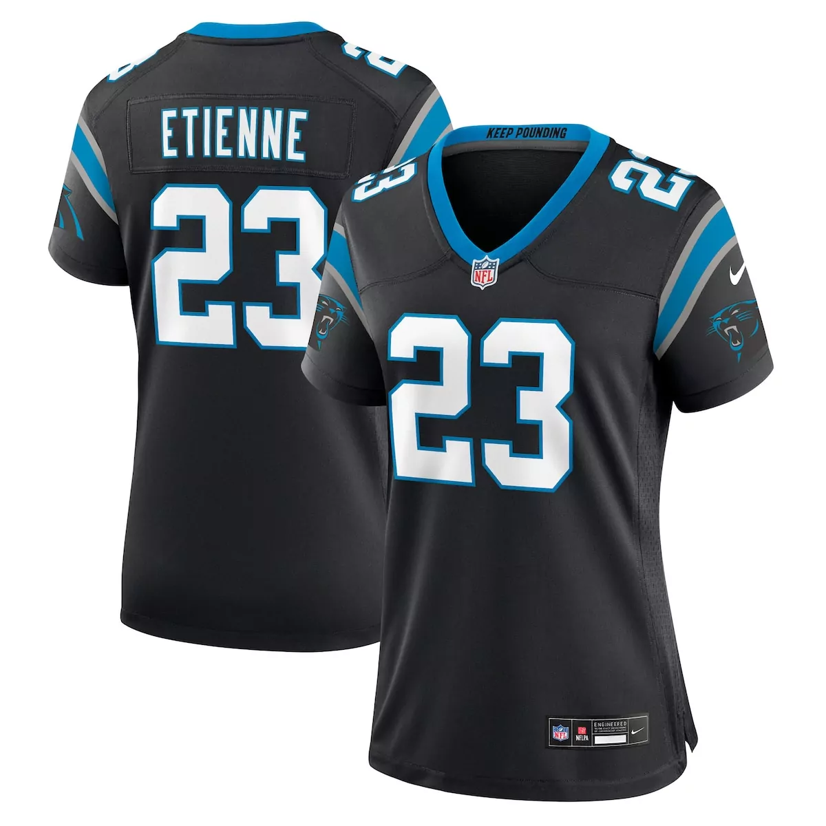 carolina panthers tommy tremble black team game jersey