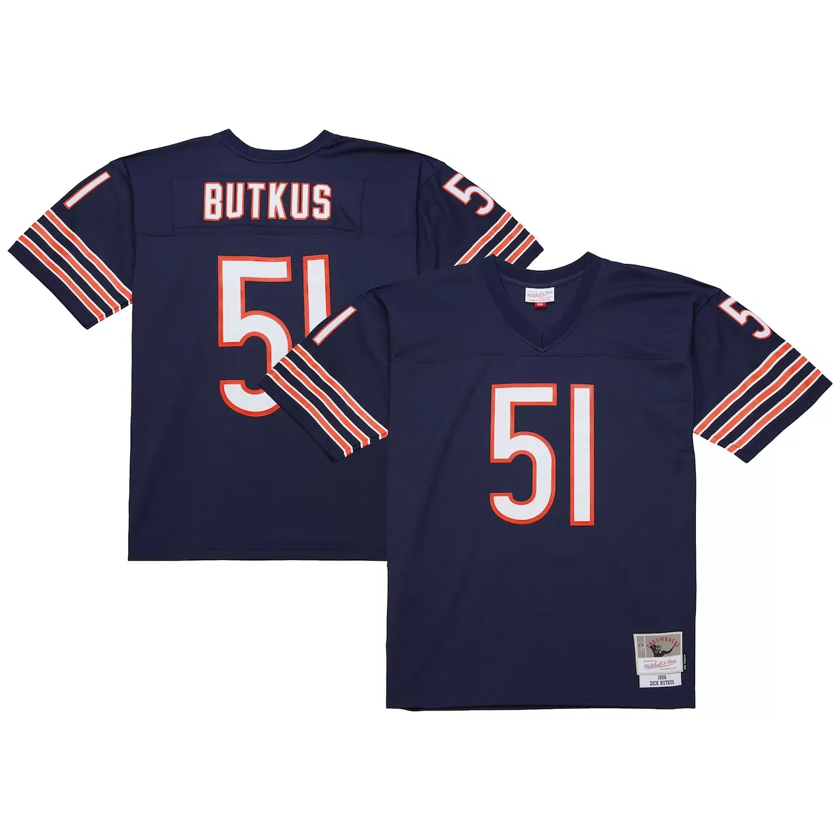 chicago bears dick butkus navy legacy jersey wl0