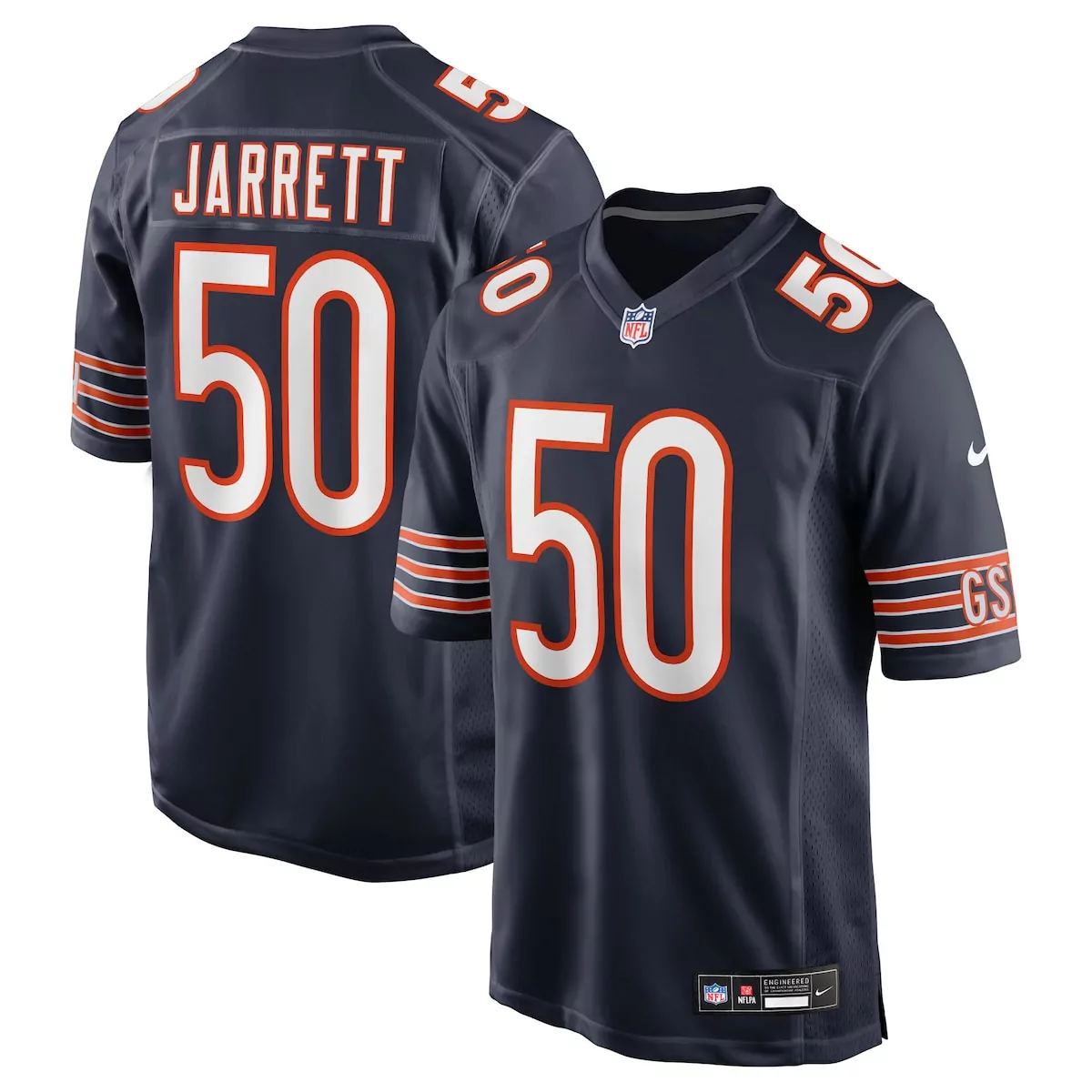 chicago bears grady jarrett navy team game jersey 33l