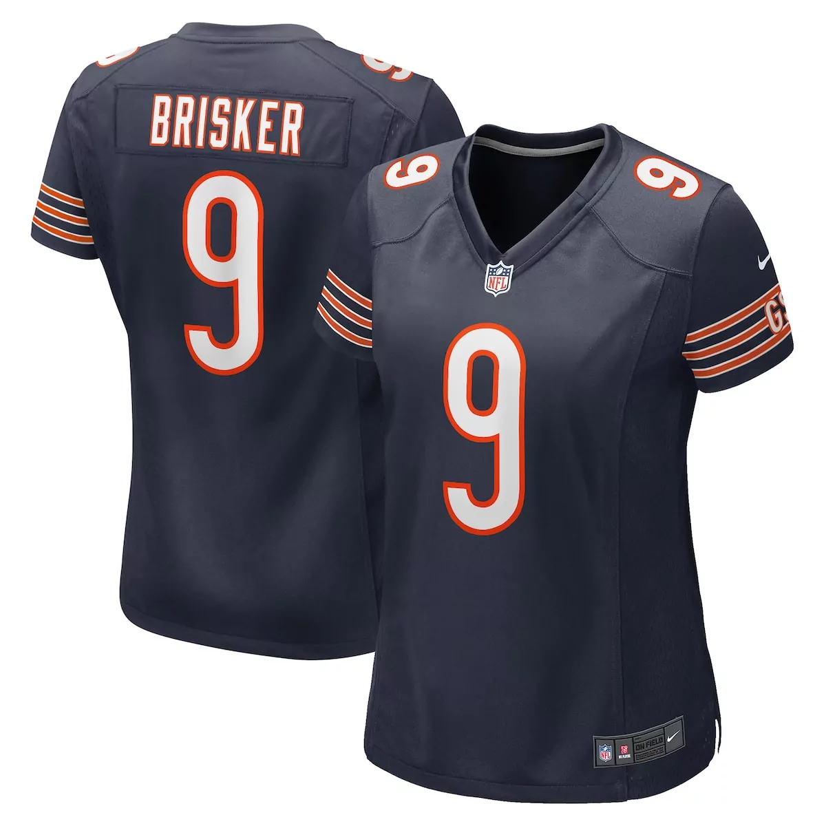 chicago bears jaquan brisker navy game player jersey bu9