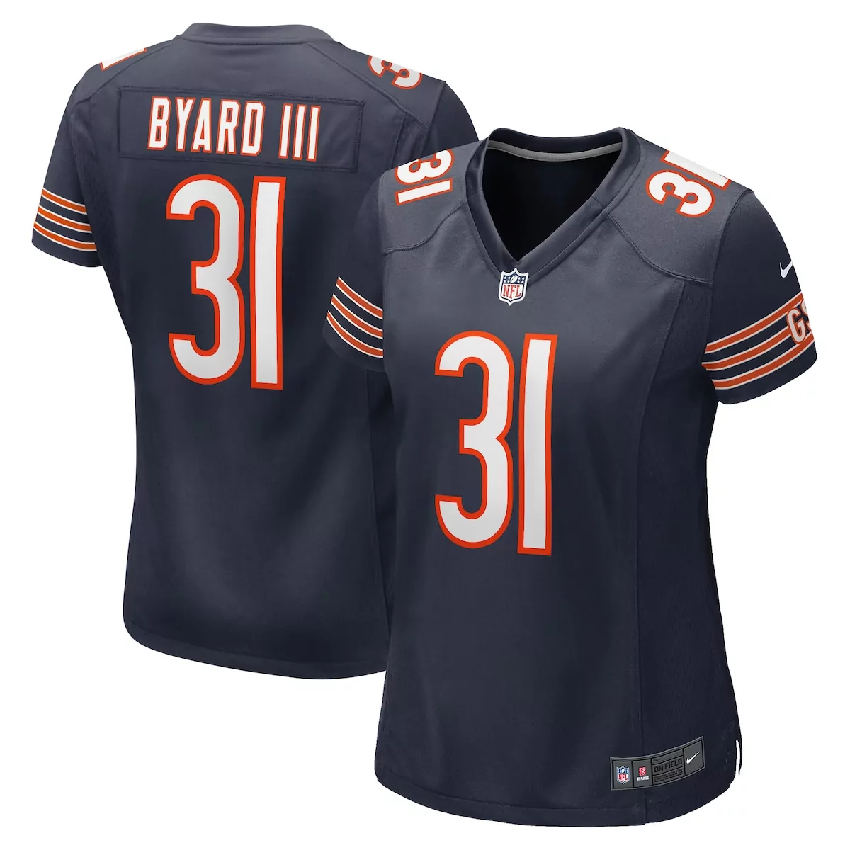 chicago bears kevin byard navy team game jersey yee