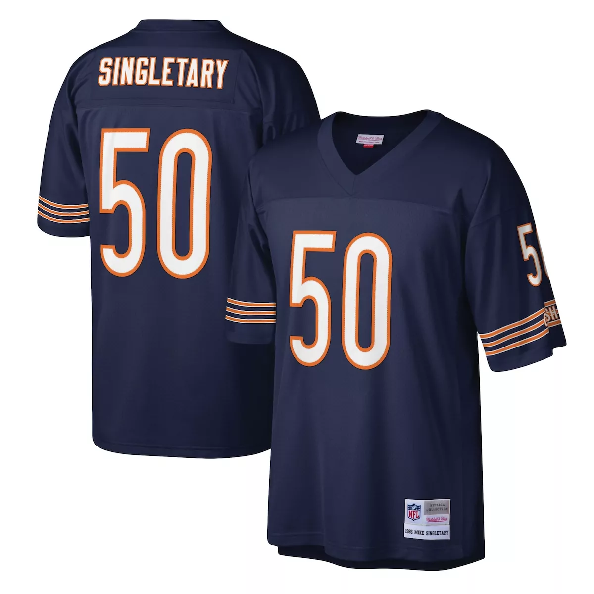 chicago bears mike singletary navy legacy jersey