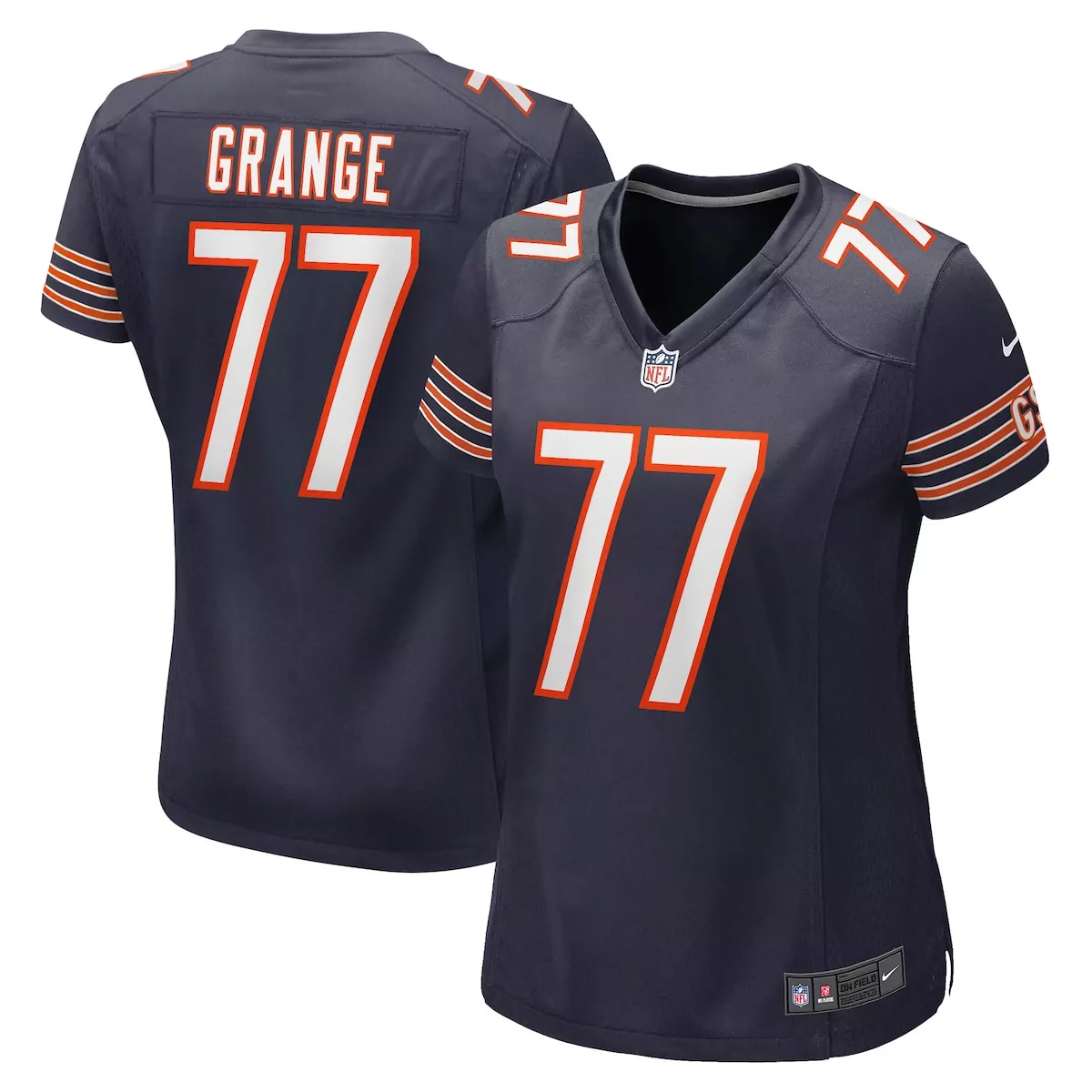 chicago bears olamide zaccheaus navy team game jersey hyy
