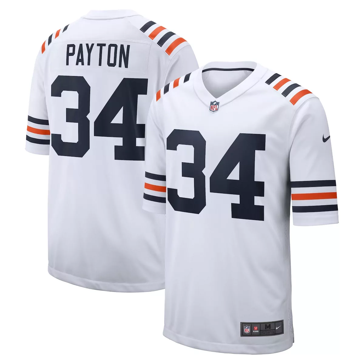 chicago bears walter payton orange retired player jersey
