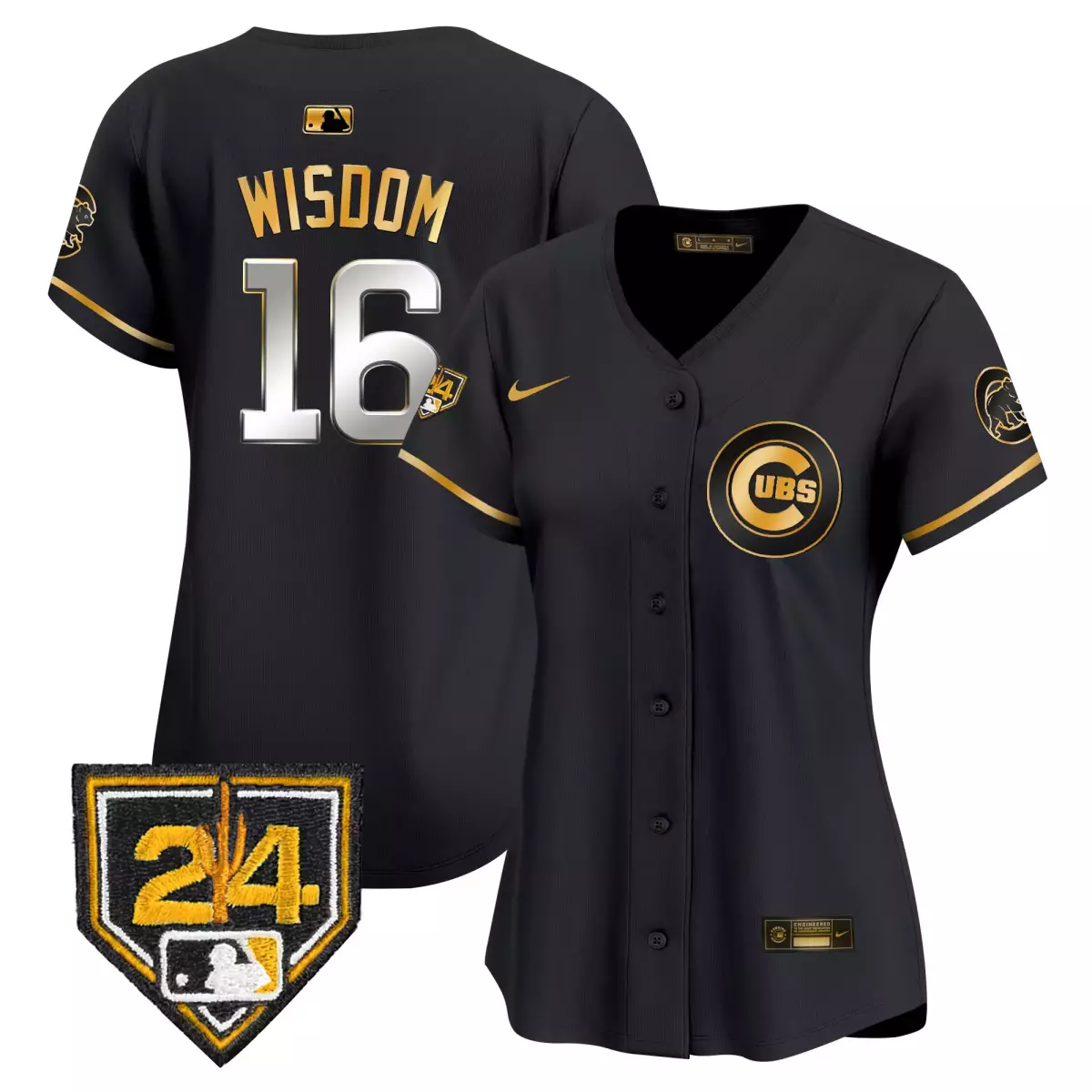 Wisdom Chicago Cubs 16 White Jersey | Tokyo Series 2025 Vapor Premier Limited | Stitched Baseball Fan Gear for Men, Women & Youth
