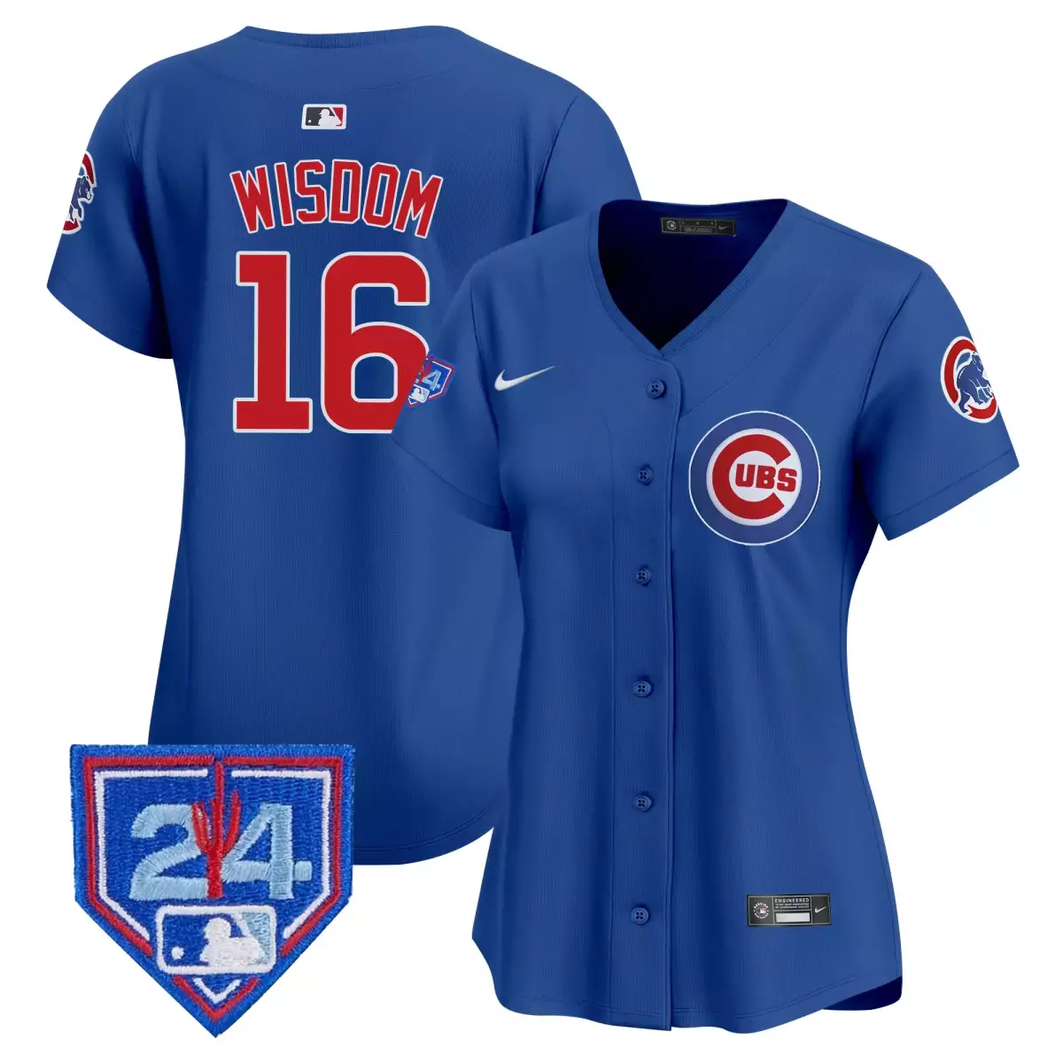 Wisdom Chicago Cubs Light Blue Women's Jersey | Bubblegum Pink Vapor Premier Limited Edition | Fan Gear for Men, Women & Youth