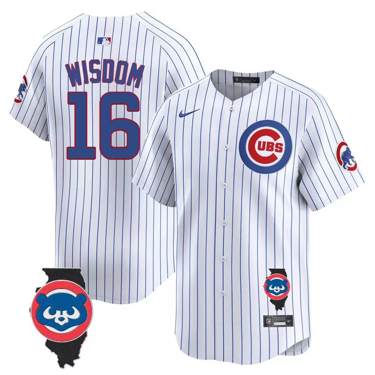 Wisdom Chicago Cubs 2025 Blue Alternate Jersey | Stitched White Vapor Premier | Limited Edition Fan Gear | For Men, Women & Youth