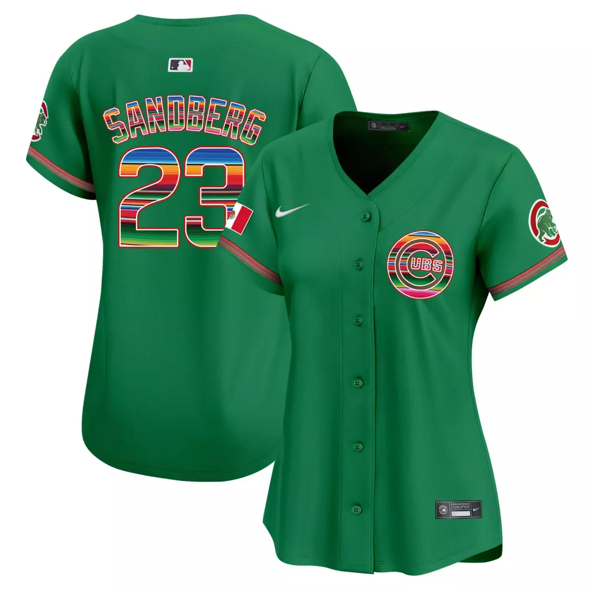 chicago cubs 23 sandberg green jersey mexico vapor premier limited all stitched